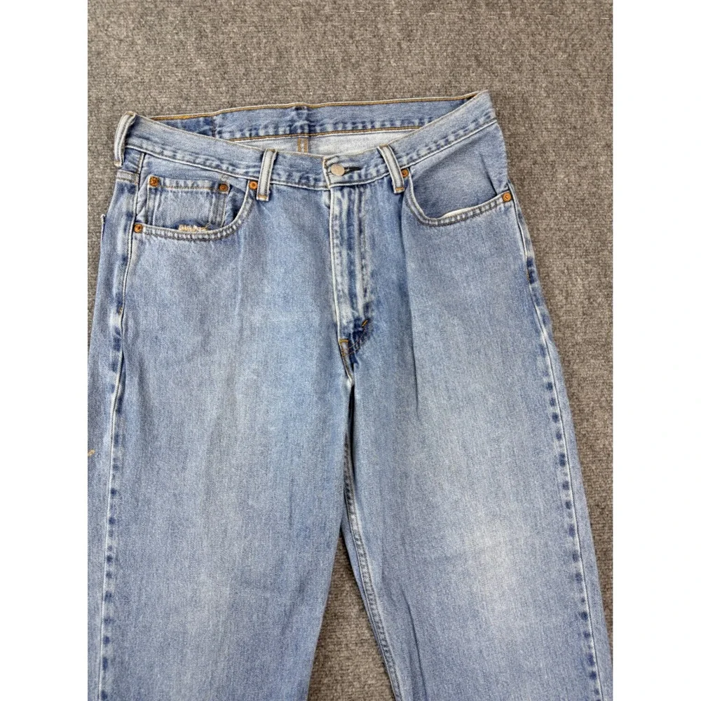 Levis 550 Relaxed Fit Light Wash Blue Denim Jeans‎ Mens W35 L30 Vintage Style